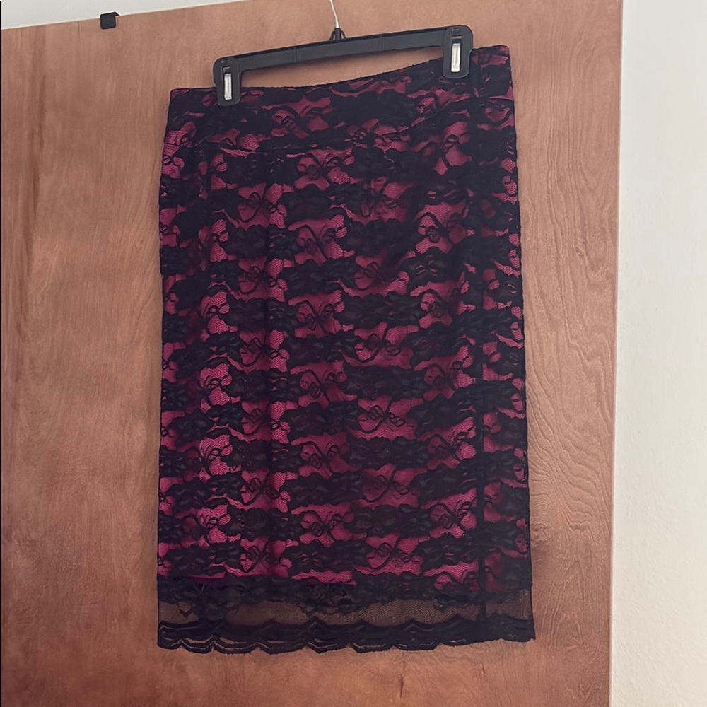 NY Collection Pink Ruched Pencil Skirt Night Out